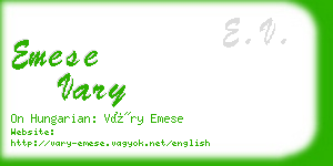 emese vary business card